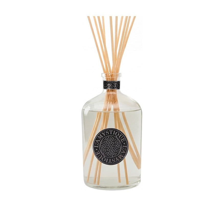 LaMystique, diffusore a osmosi in vetro trasparente, fragranza Cocco e Mandorla, 5 l