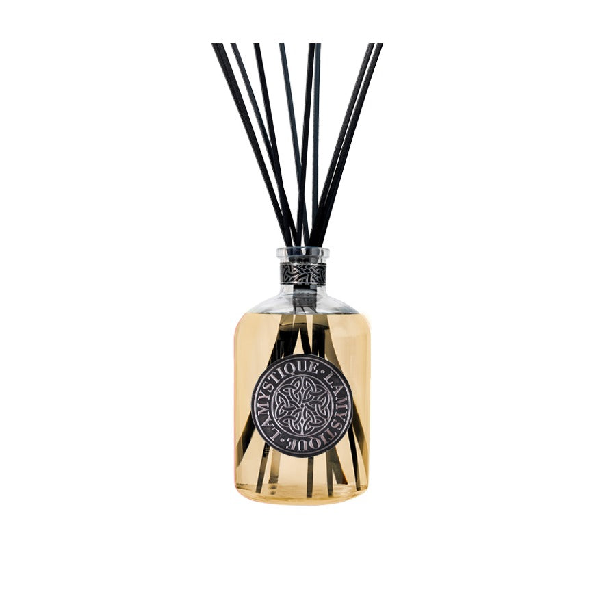 LaMystique, diffusore a osmosi in vetro trasparente, fragranza Fiori d'Arancio e Vaniglia, 3 l