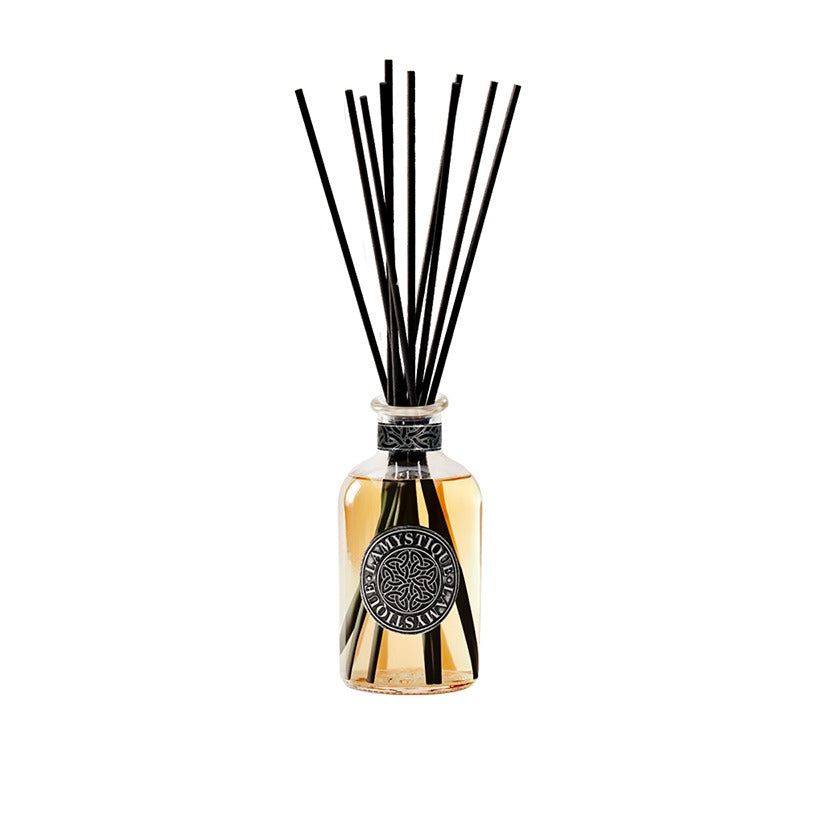 LaMystique: diffusore a osmosi in vetro trasparente, fragranza Fiori d'Arancio e Vaniglia, 500 ml