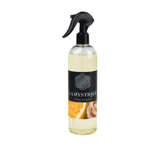 LaMystique, profumatore spray per ambienti e tessuti, fragranza Citrus Bouquet, 500 ml