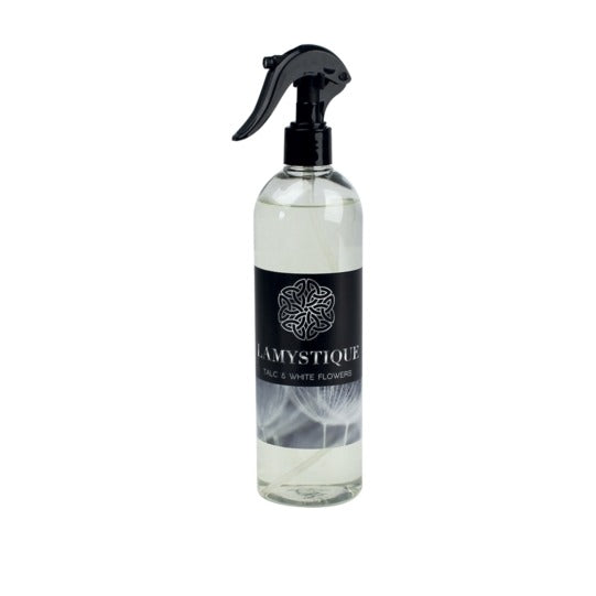 LaMystique, profumatore spray ambiente e tessuti, fragranza Talco e Fiori bianchi, 500 ml
