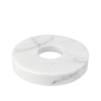LaMystique, tappo in marmo bianco, diam. 12 x h 2 cm