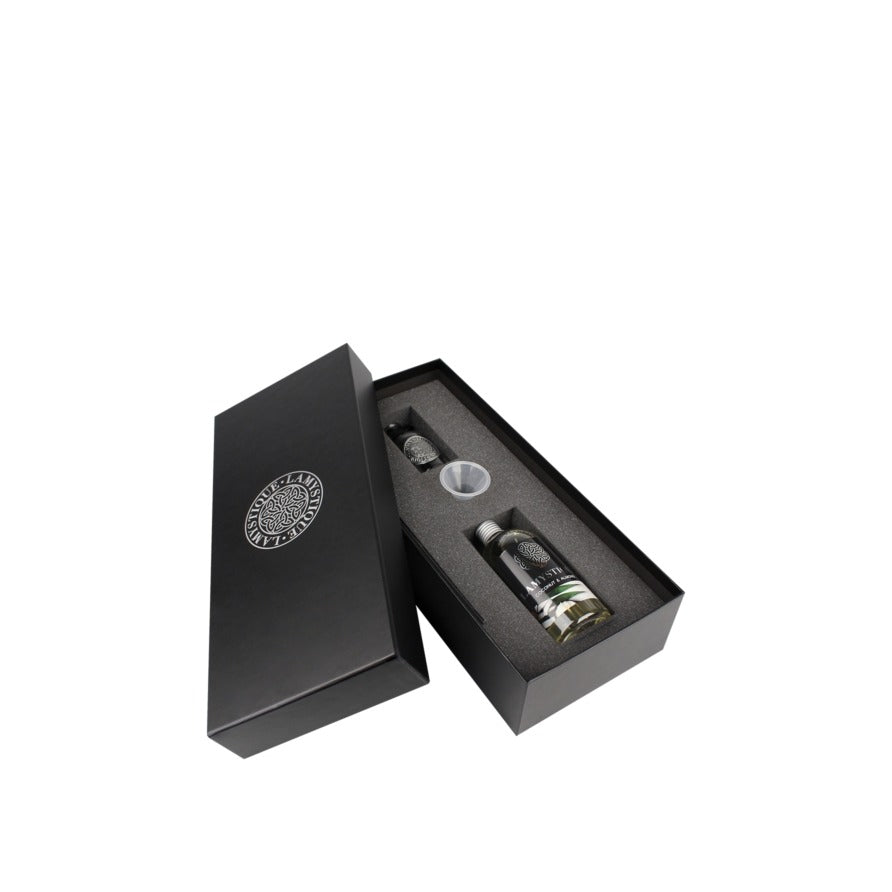 Lamystique, gift box per diffusore d'ambiente, fragranza Cocco e Mandorla, 100 ml