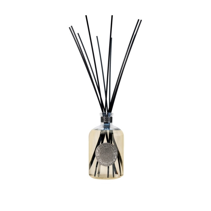 LaMystique, diffusore a osmosi in vetro trasparente, fragranza Muschio Bianco e Ciclamino, 3 l
