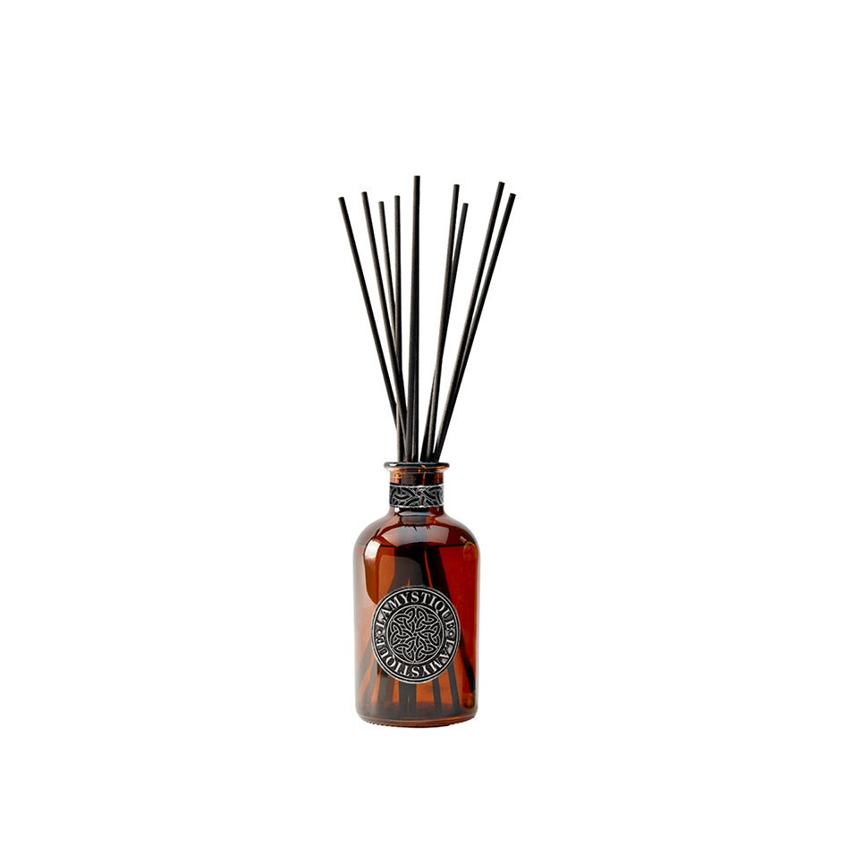 LaMystique, diffusore a osmosi in vetro brunito, fragranza Nobile, 500 ml