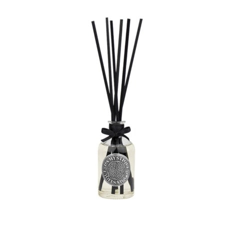 LaMystique, diffusore a osmosi in vetro trasparente, fragranza Muschio Bianco e Ciclamino, 100 ml