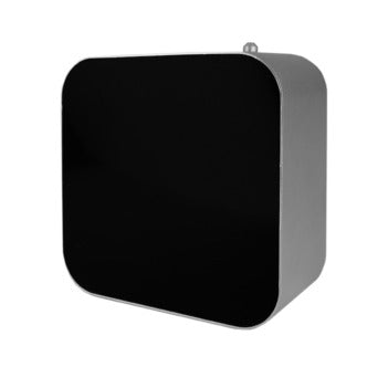 Diffusore elettrico a ultrasuoni in alluminio e pannello in acrilico nero, 480 ml