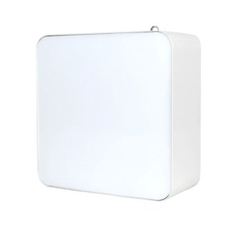 Diffusore elettrico a ultrasuoni in alluminio bianco e pannello in acrilico, 480 ml