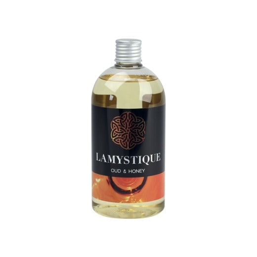 LaMystique, ricarica per diffusore a osmosi, fragranza Oud e Miele, 500 ml