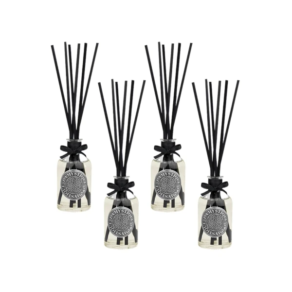 MYS4MC4.jpg Packaging of 4 room diffuses, White musk & Cyclamen fragrance, 100 ml