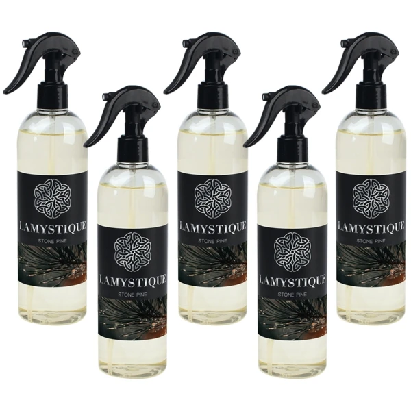 Confezione da 5 profumatori per ambienti e tessuti, fragranza Cirmolo, 500 ml