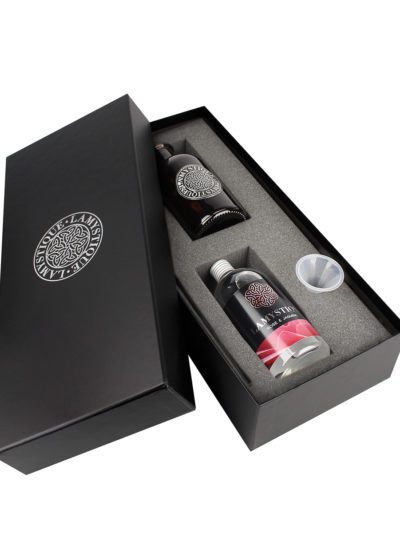 Gift Box contenente diffusore a osmosi 500ml in vetro brunito