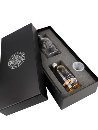 Gift box containing a room diffuser 500 ml with transparent glass